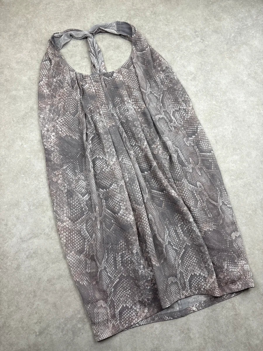 SS2011 Acne Studios Grey Snake Trompe L'Oeil Tornado Strap Dress nBhTWImh 3