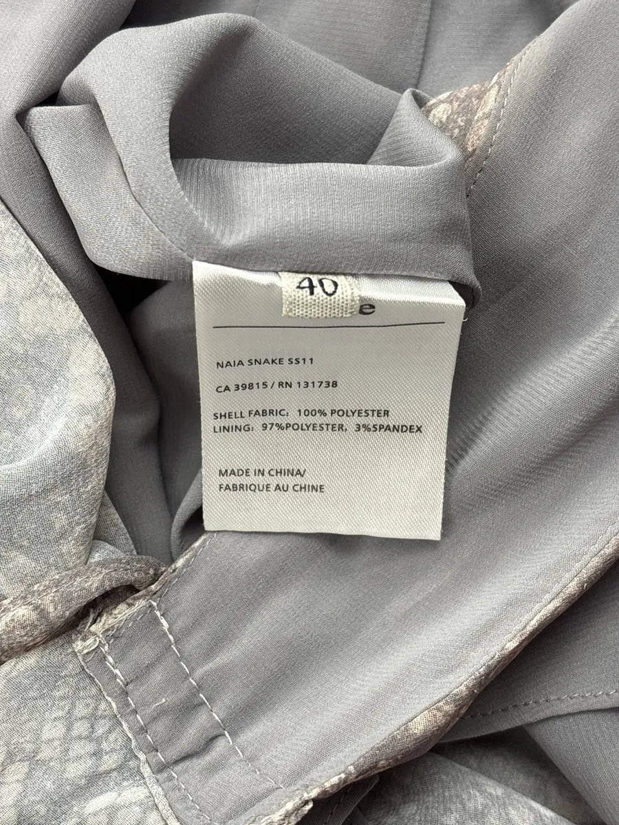 SS2011 Acne Studios Grey Snake Trompe L'Oeil Tornado Strap Dress nBhTWImh 9