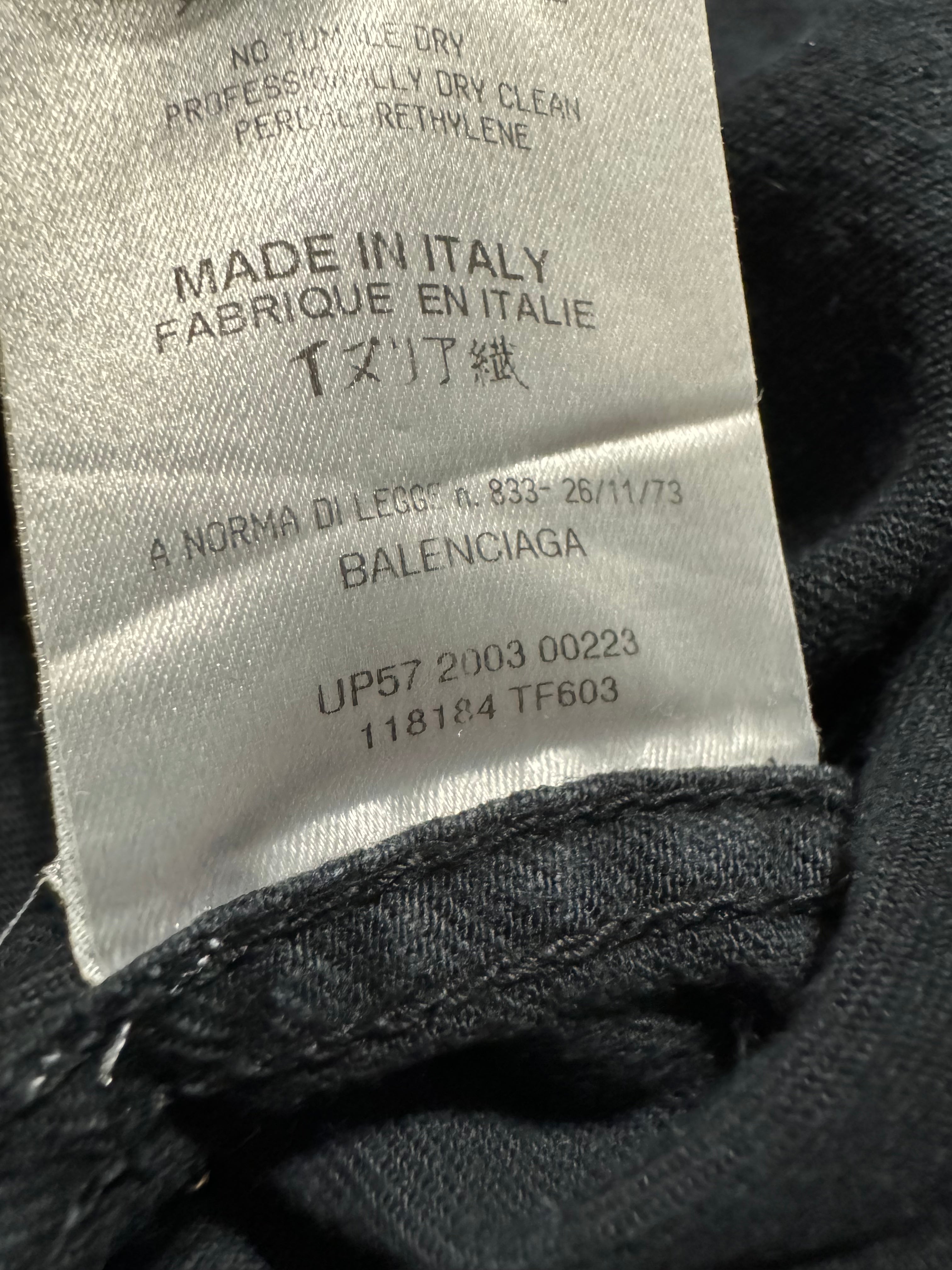 SS2003 Balenciaga Black Italian Shirt (XS/S) - 10
