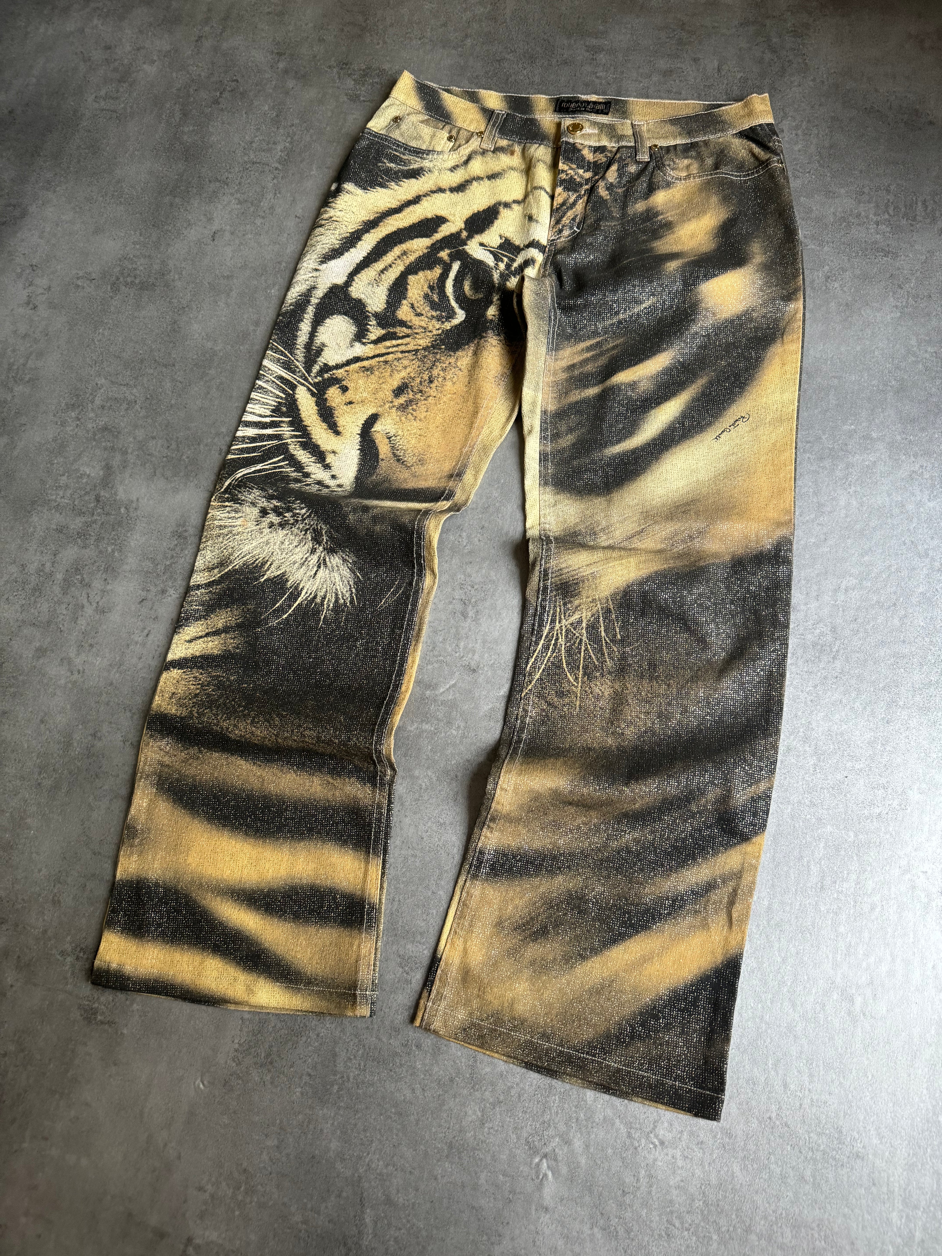 FW2000 Roberto Cavalli Tiger Savage Pants (M) - 9