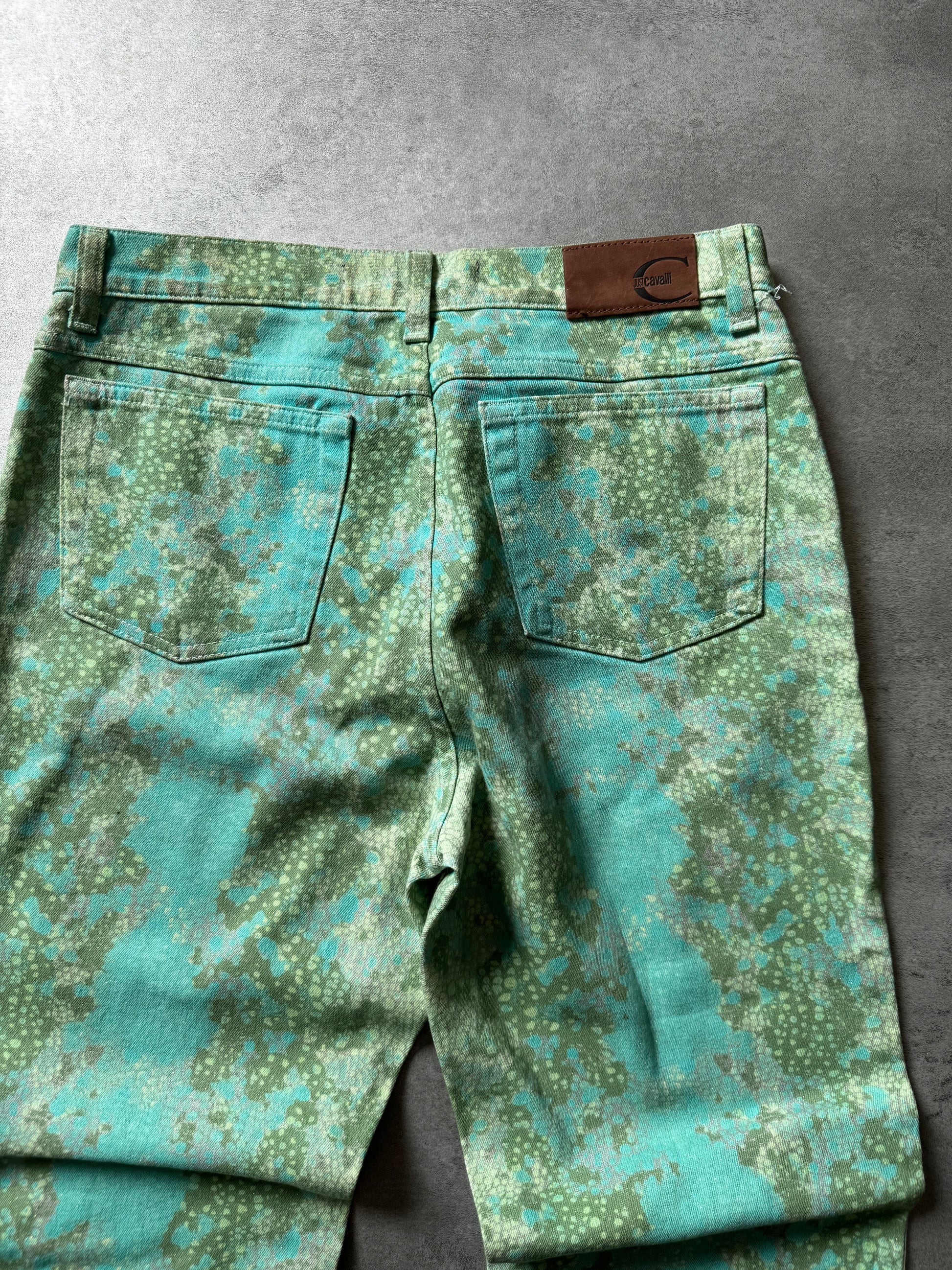 2000s Cavalli Aqua Nenuphare Pants (M) - 7