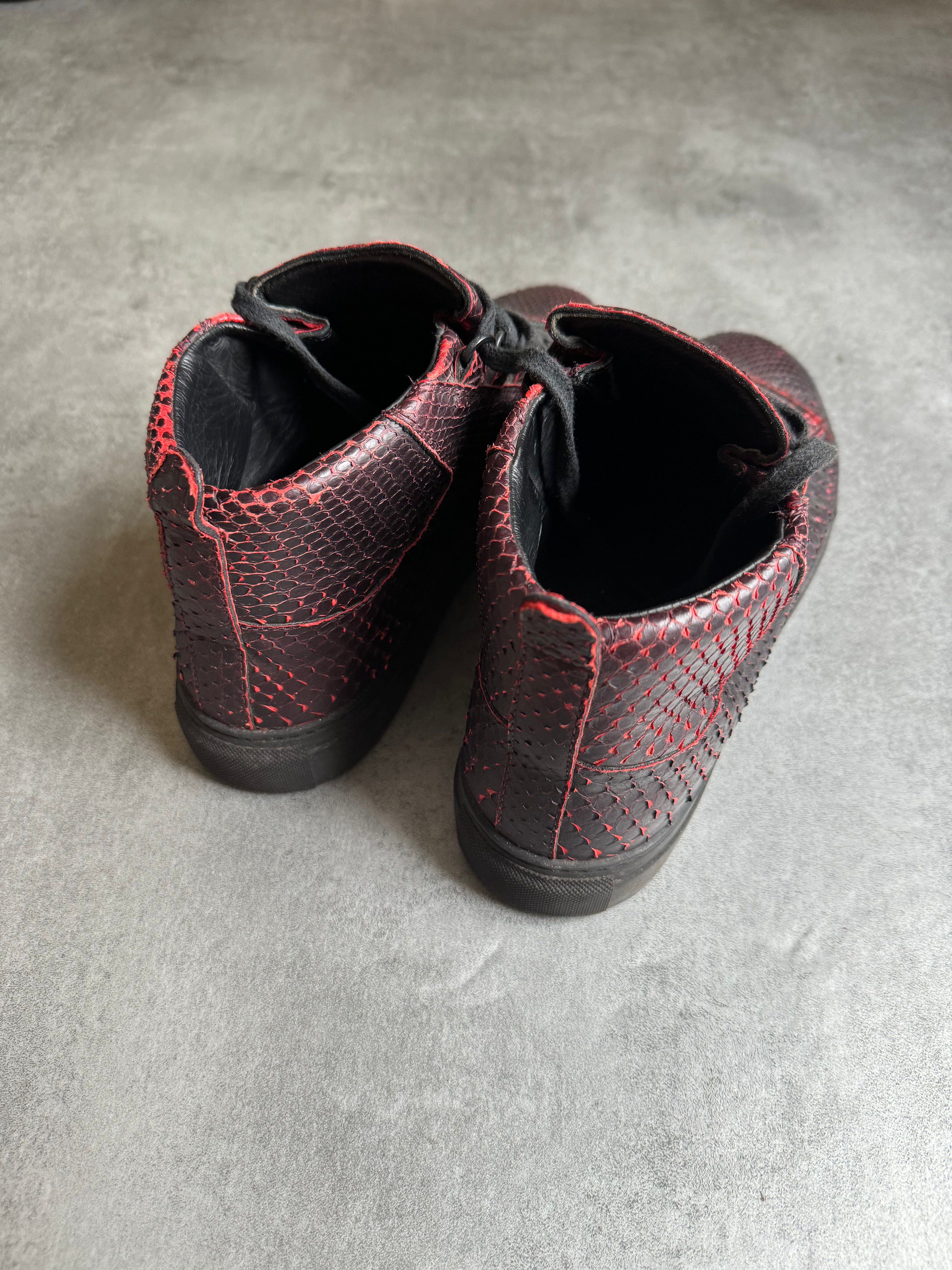 2014 Balenciaga Arena High Red Python Shell Effect  (43) - 4