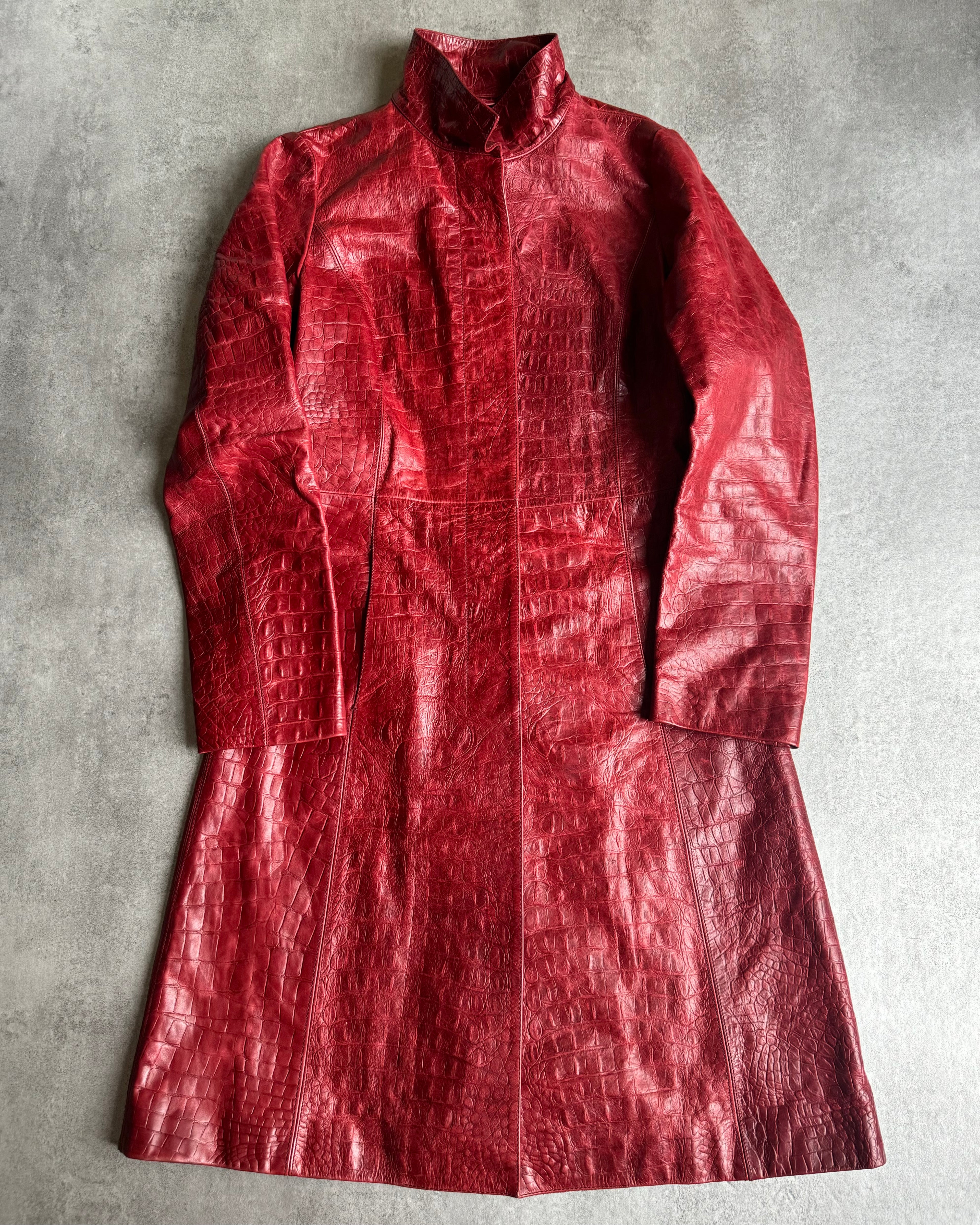 ROBERT CAVALLI レザージャケット レッド ROBERT CAVALLI レザージャケット レッド