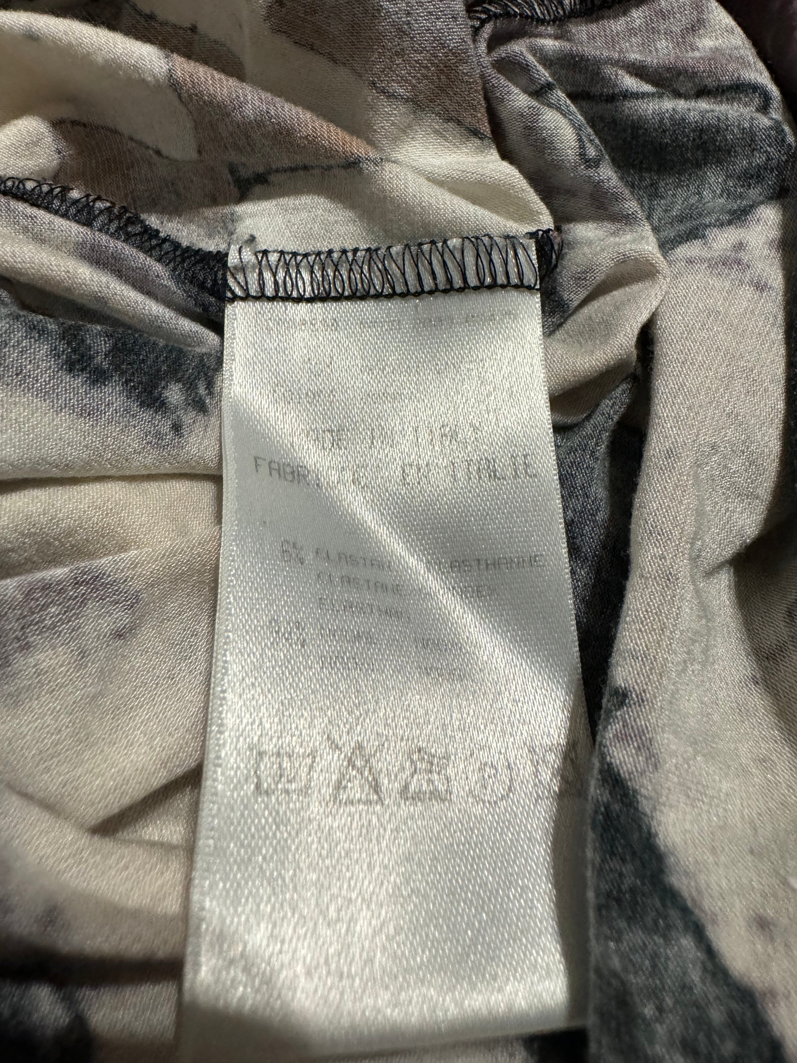 AW2003 Roberto Cavalli Brown Geometrical Psycho Mesh Top  (XS/S) - 5