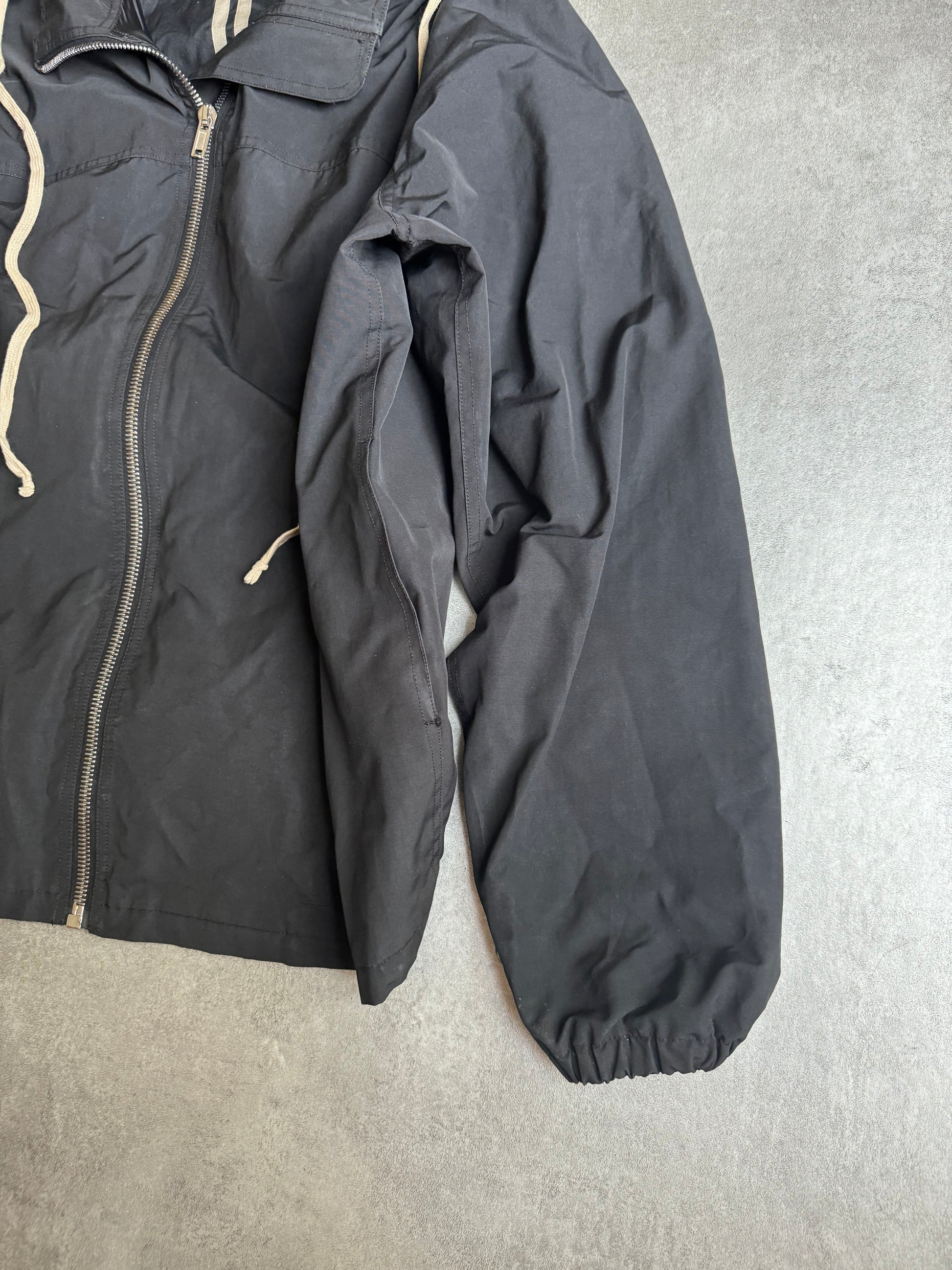 SS2018 Rick Owens Black DRKSHDW Hooded Light Cozy Tech Jacket  (L) - 4