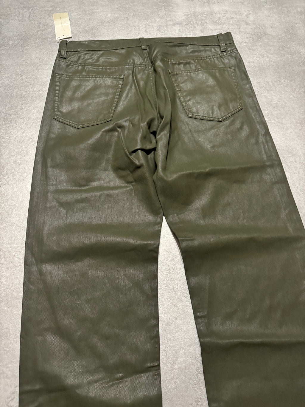 SS2021 Dries Van Noten Olive Straight Relaxed Pants  (L) - 3