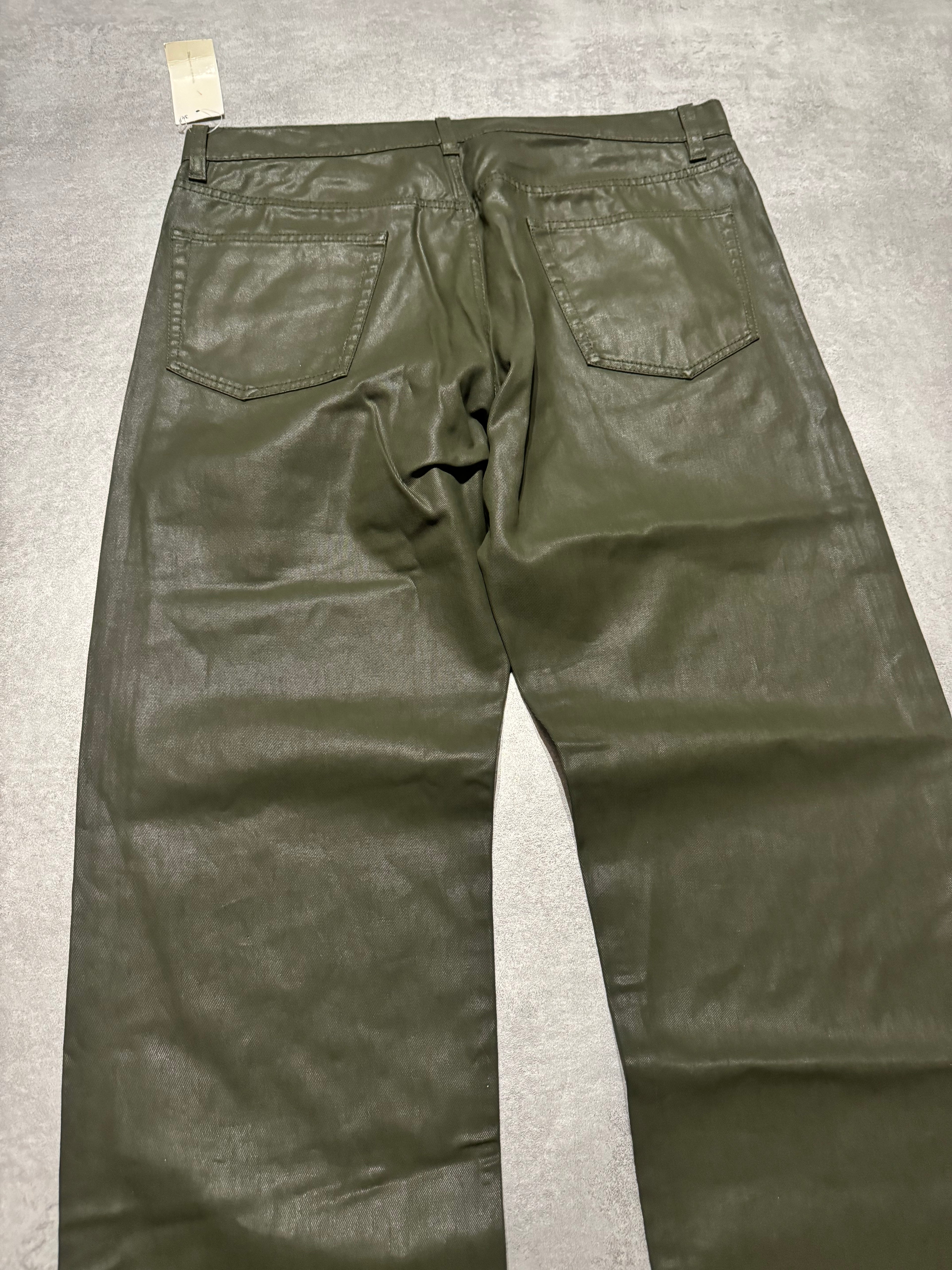 SS2021 Dries Van Noten Olive Straight Relaxed Pants  (L) - 3