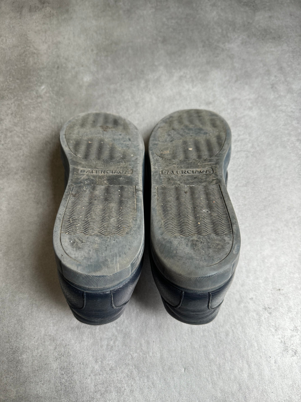 Balenciaga Arena Low Navy Leather Shoes (43) - 6