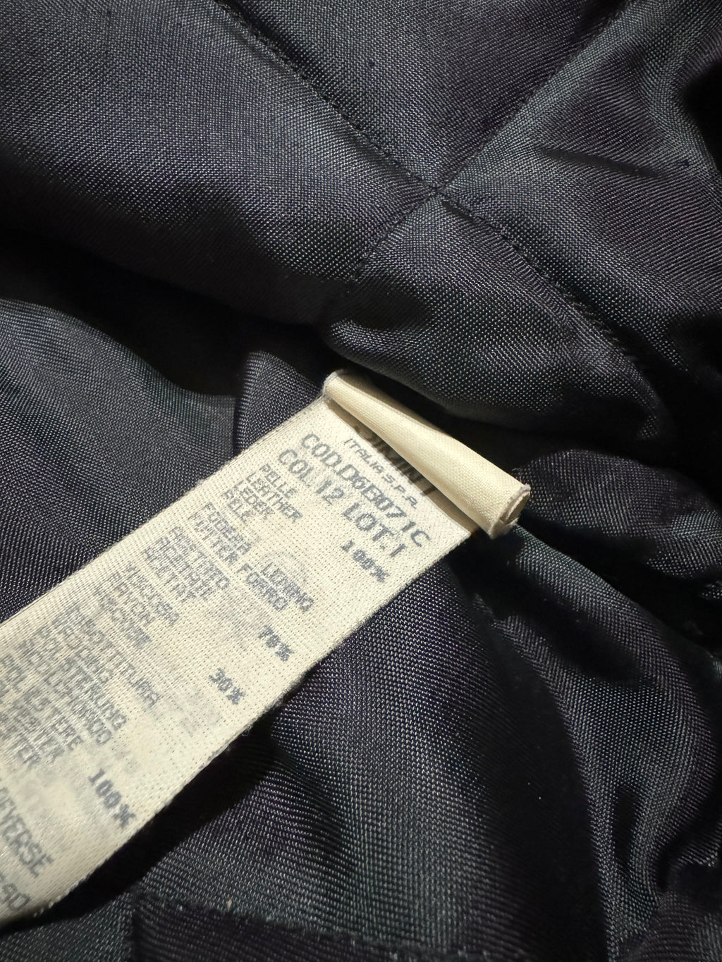 1990s Armani Leather Patina Black Premium Italian Bomber Jacket  (M/L) - 5