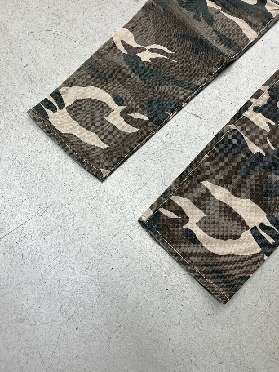 SS2014 Balmain Biker Camo Khaki Pants nYDneapa 7