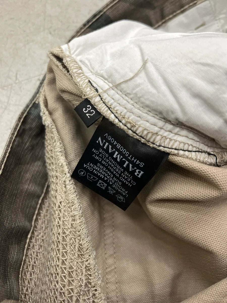 SS2014 Balmain Biker Camo Khaki Pants nYDneapa 10