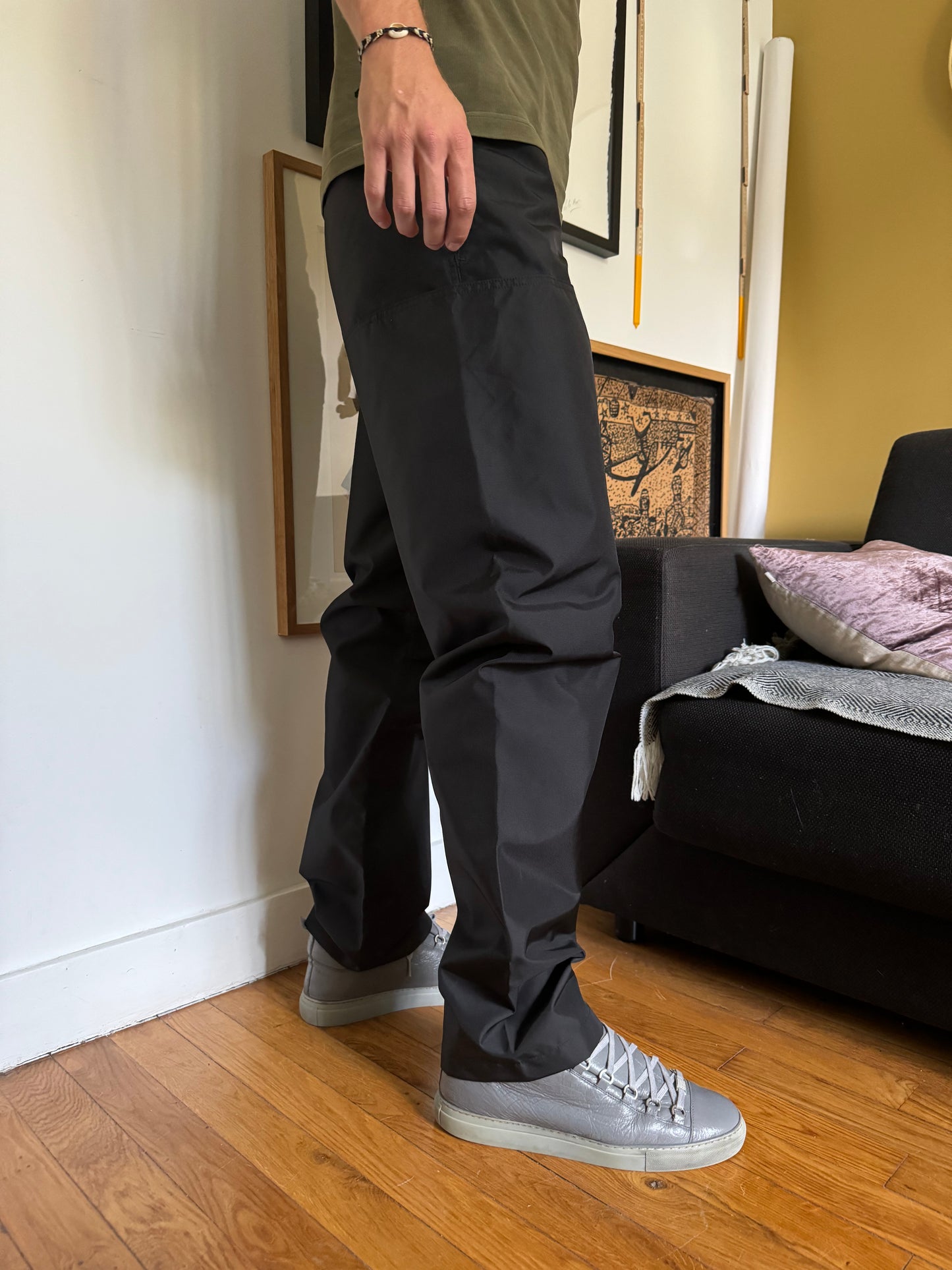 Yeezy Gap Nylon Black Pants (M) - 4