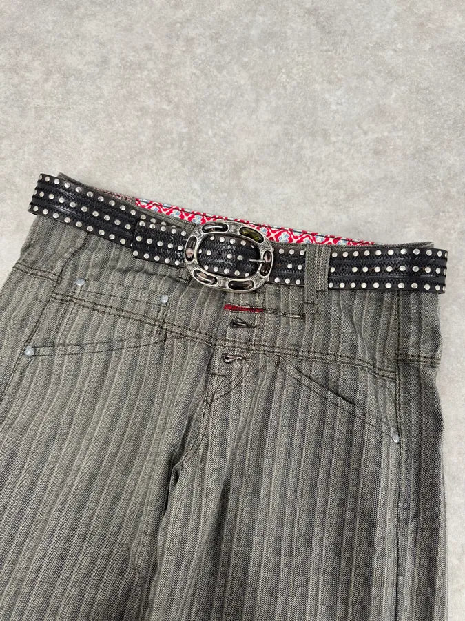 Nanni Milano Black Studded Leather Belt EgMAqEP 1