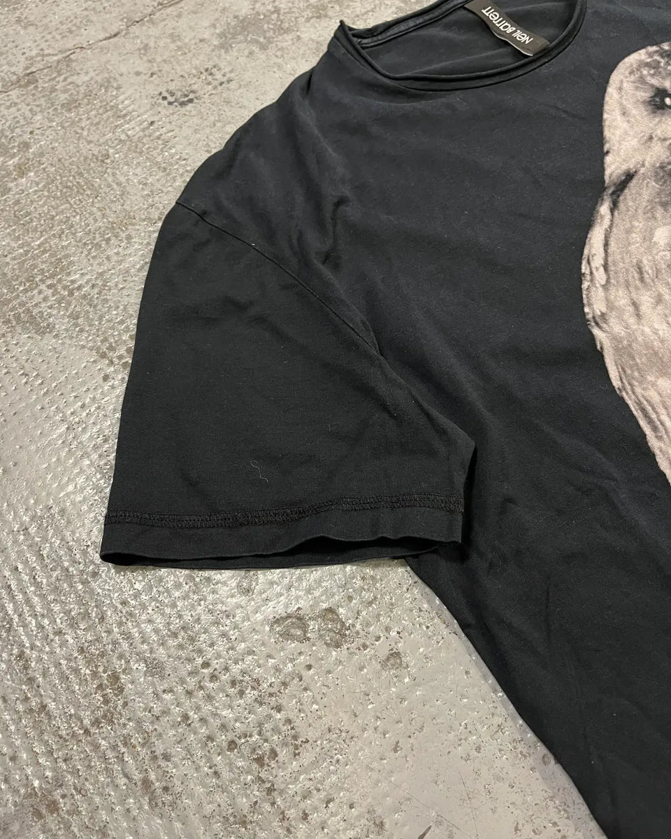 Neil Barrett Black Owl Graphic T-Shirt fSGZVMf 6