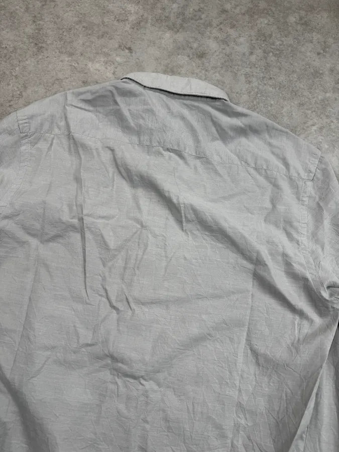 Neil Barrett Grey & Navy Trompe L’Oeil Tie Shirt DIiuBZB 5