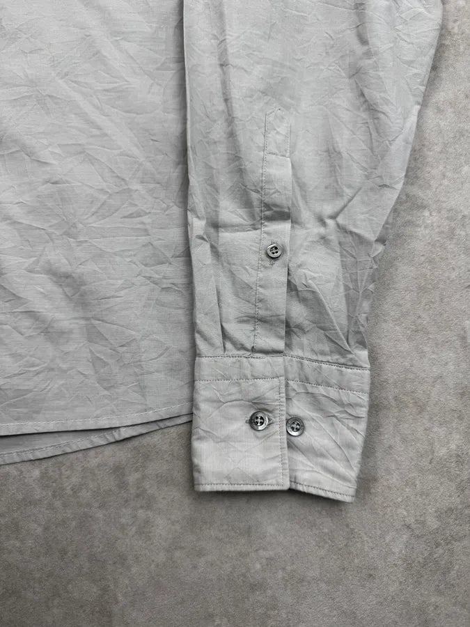 Neil Barrett Grey & Navy Trompe L’Oeil Tie Shirt DIiuBZB 8