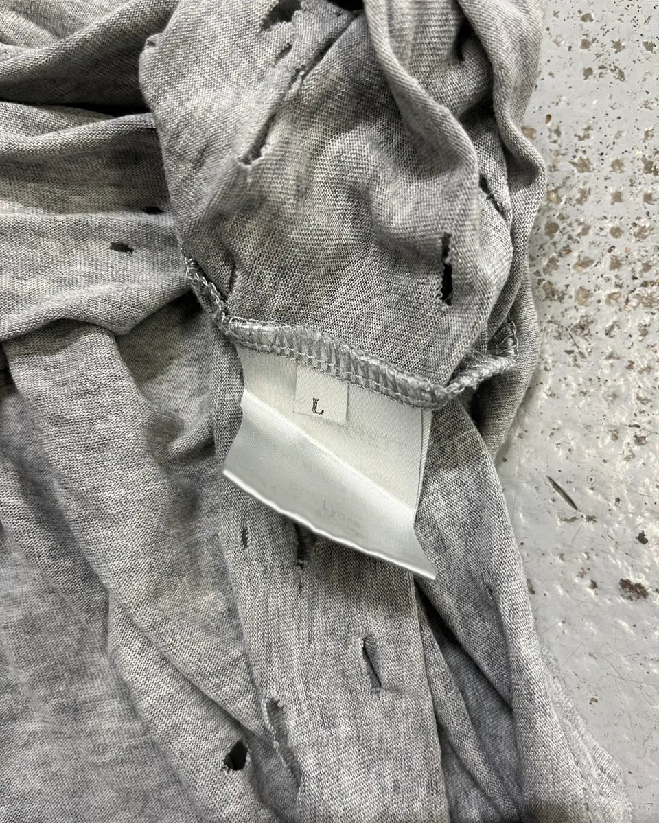 Neil Barrett Grey Distressed Trompe L’œil Necklace Tank Top VTvQfWZ 10