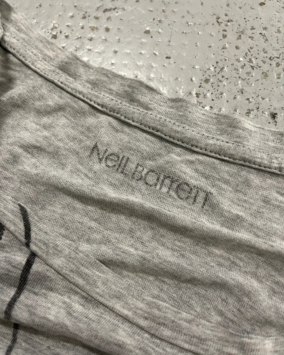 Neil Barrett Grey Distressed Trompe L’œil Necklace Tank Top VTvQfWZ 9