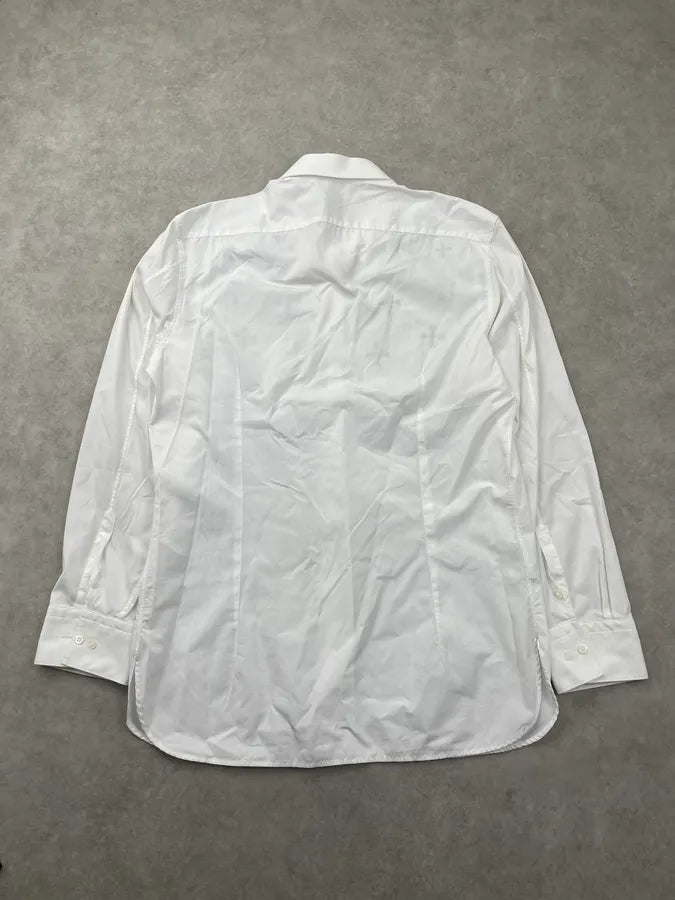 Neil Barrett White Cross Propaganda Abstract Shirt sCqIJqc 8