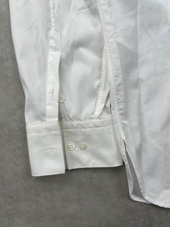 Neil Barrett White Cross Propaganda Abstract Shirt sCqIJqc 9
