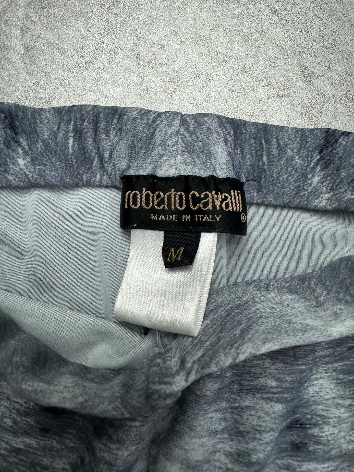 FW1999 Roberto Cavalli Cozy Thighs Fury Cloudy Pants (XS/S) - 5