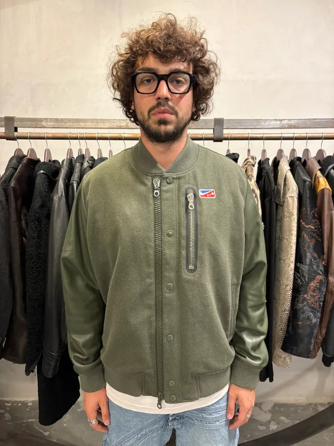 Nike By Riccardo Tisci Olive Varsity Bomber Jacket HIEmAIv 2