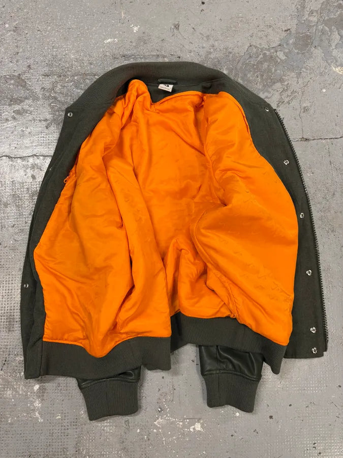Nike By Riccardo Tisci Olive Varsity Bomber Jacket HIEmAIv 3