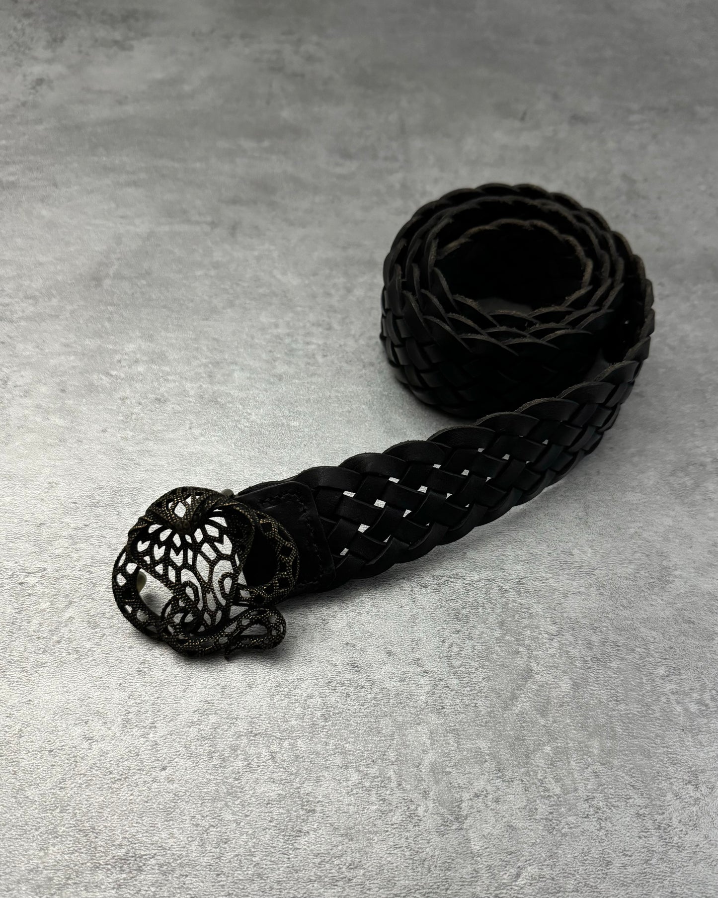 Artisanal Cobra Black Shadow Belt (OS) - 3