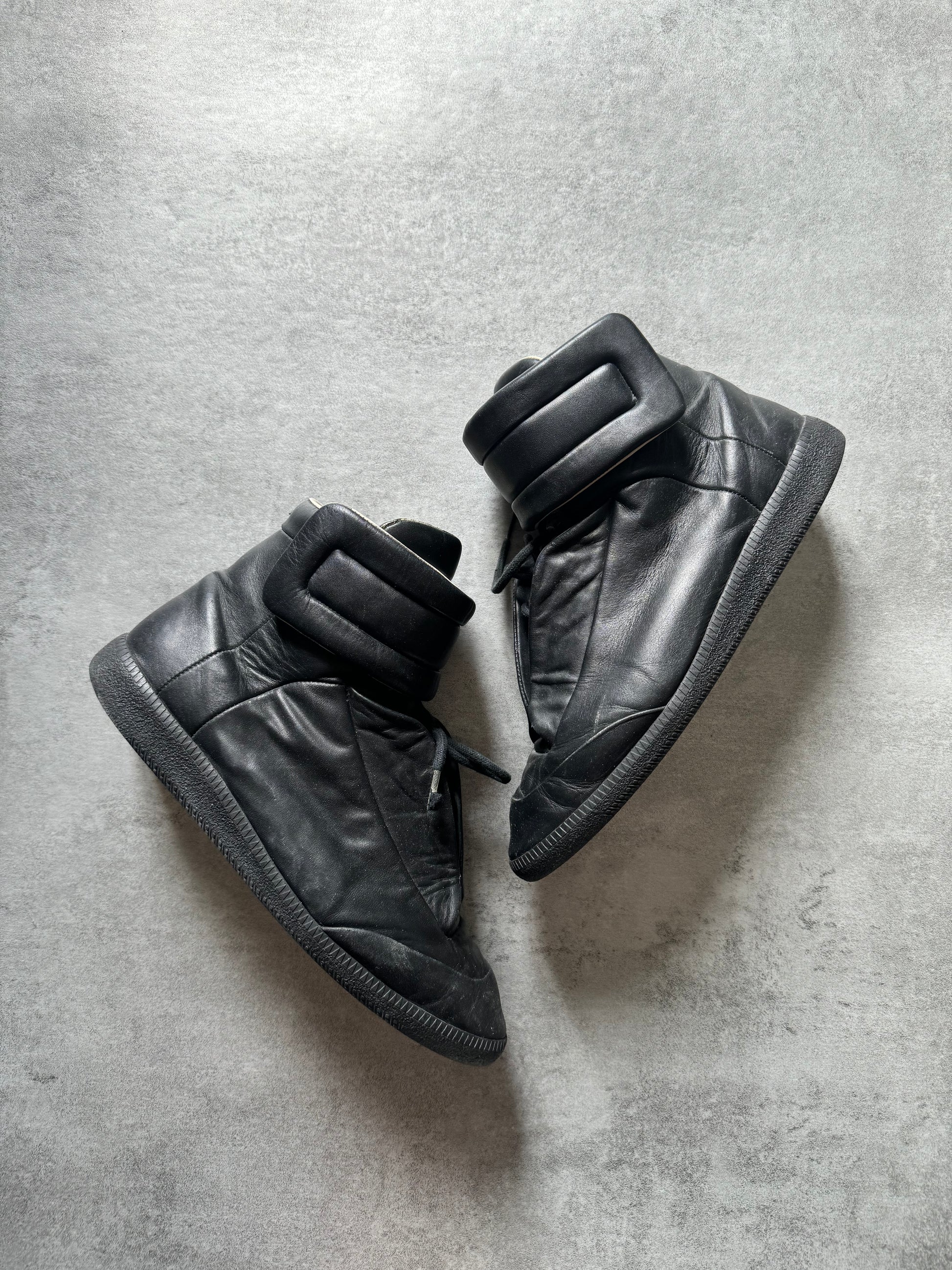 Maison Margiela High Top Black Leather (43) - 2