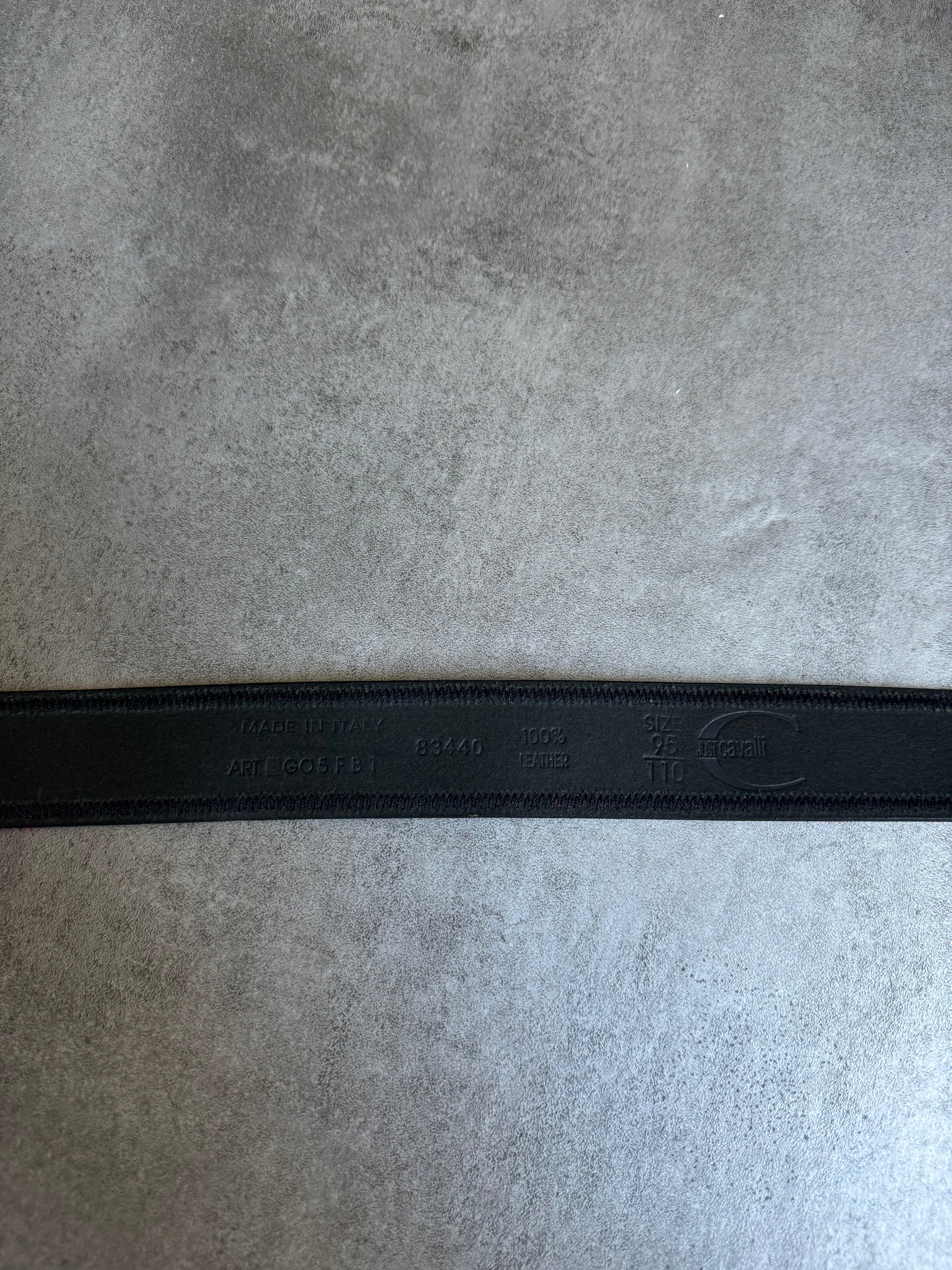 SS2004 Cavalli Red Pony Hair Leather Belt  (OS) - 8