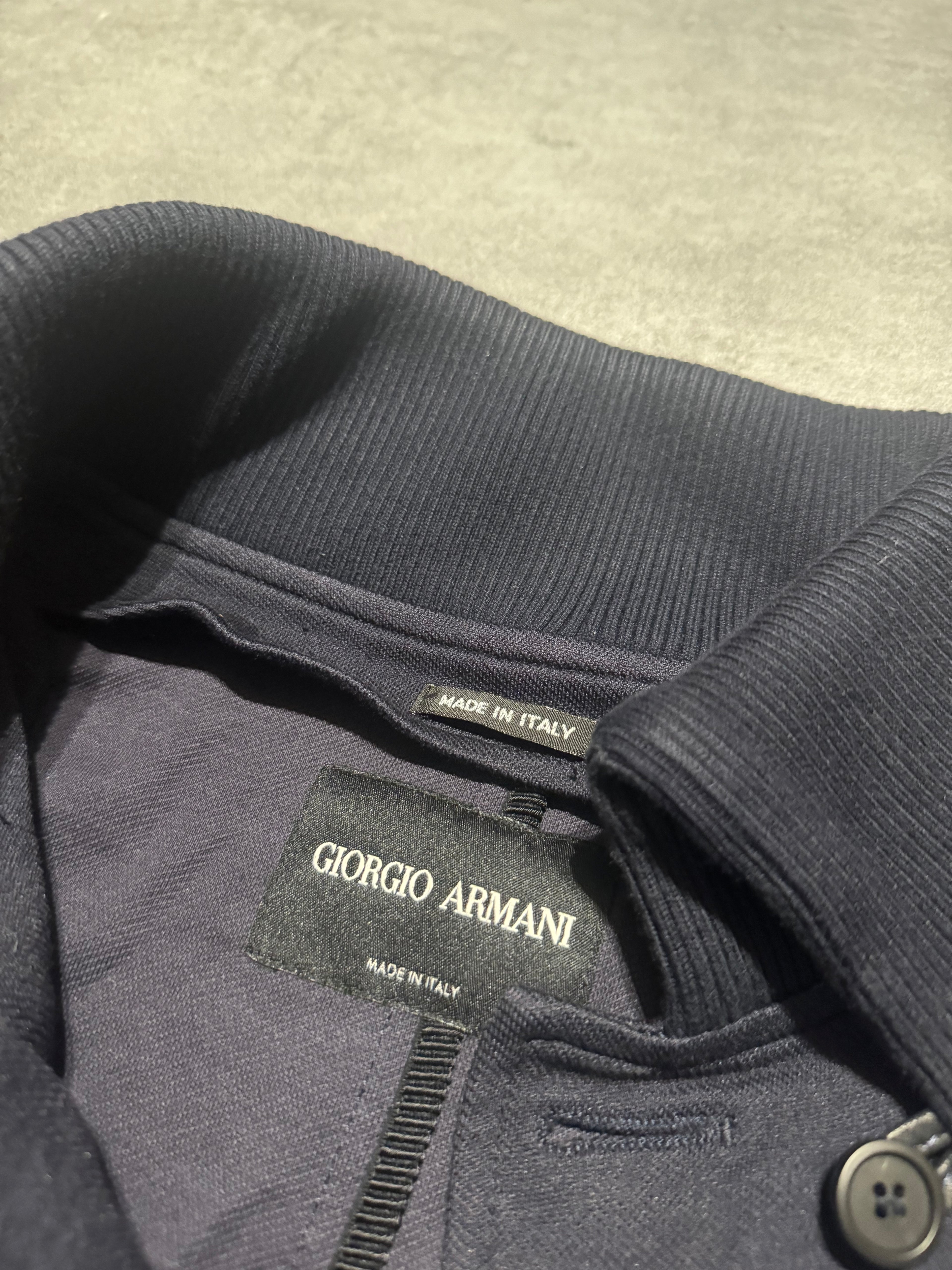AW2009 Giorgio Armani Navy Buttoned Jacket (M/L) - 8
