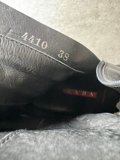 FW1999 Prada Black Leather Boots (39,5) - 4