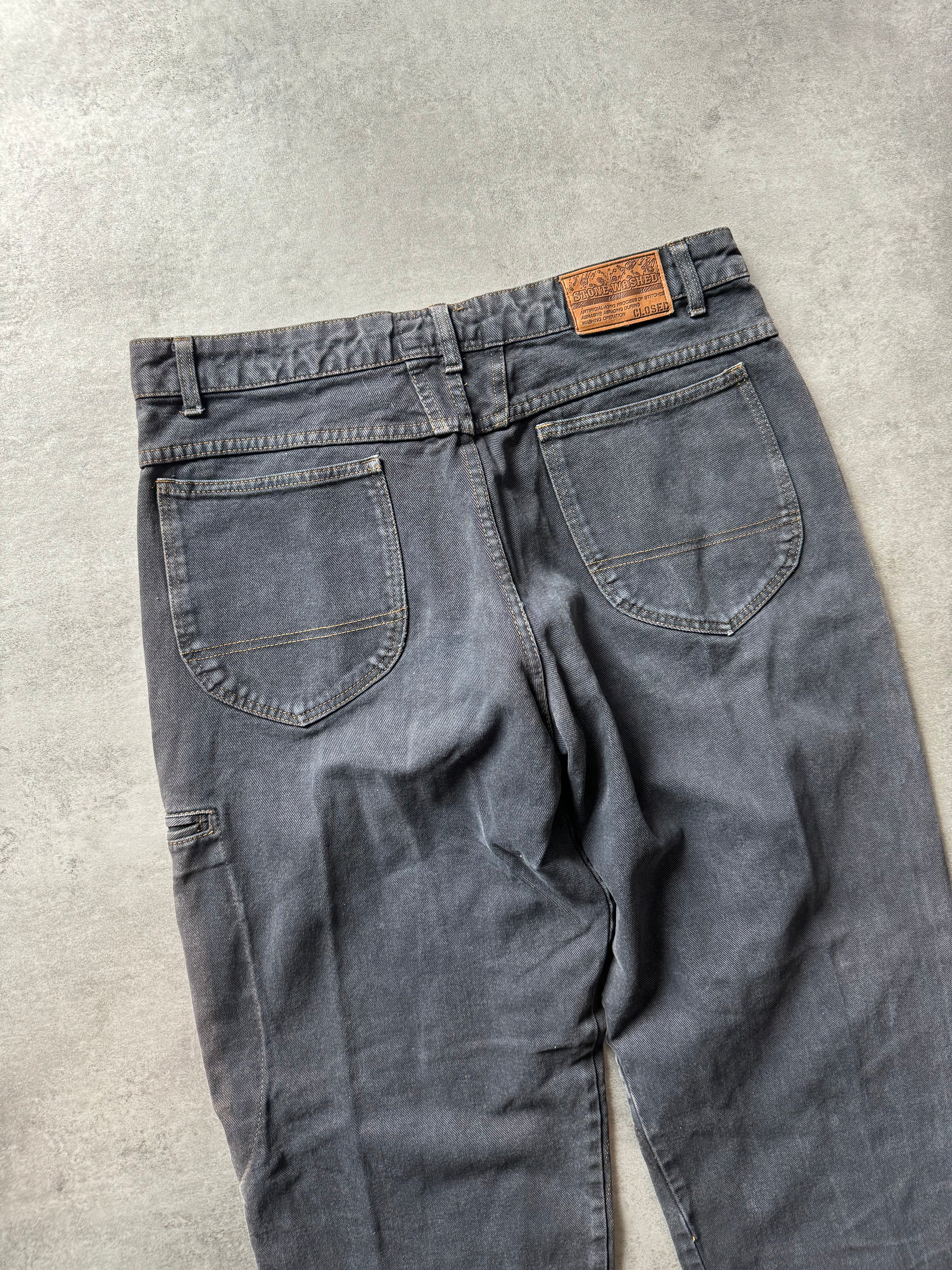 AW2005 Closed Stone Washed Denim Grey Pants (L) - 3