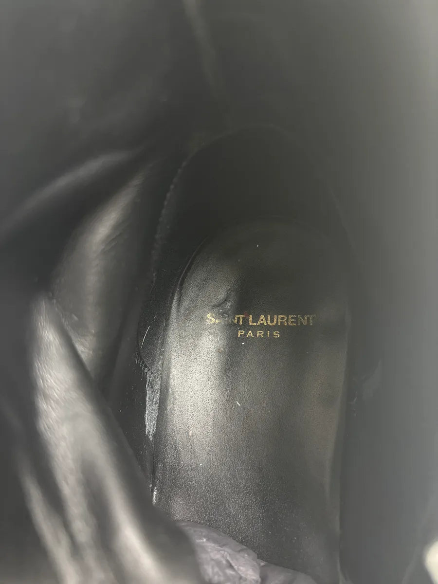 Saint Laurent Black Leather Ankle Boots yPkSLsU 11
