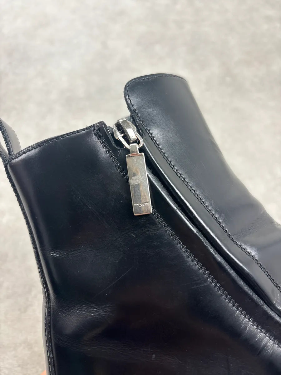Saint Laurent Black Leather Ankle Boots yPkSLsU 7