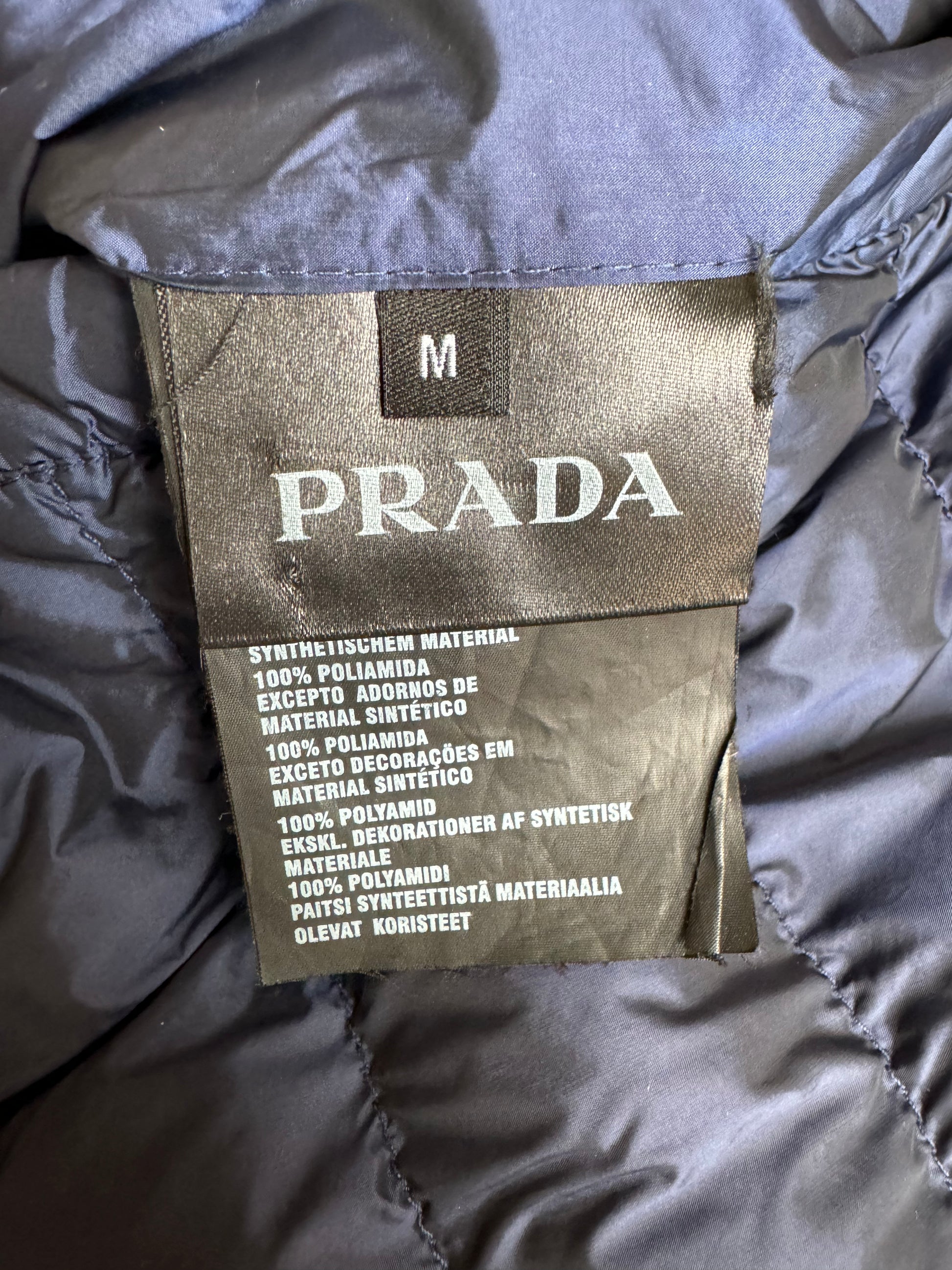 SS2019 Prada Reversible 2 in 1 Nylon Biker Puffer Jacket  (M) - 8