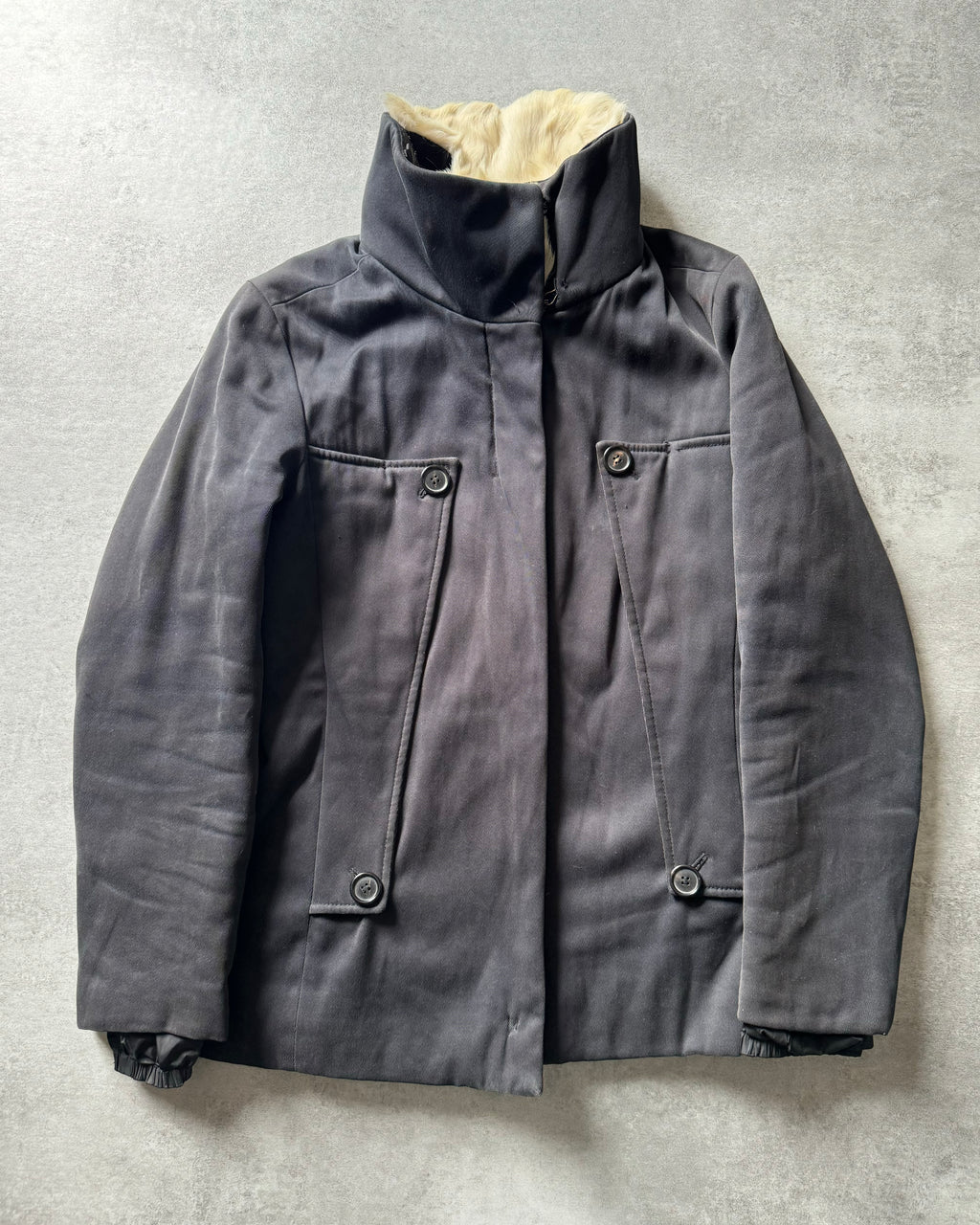 2000s Prada Structural Navy Jacket  (S) - 2
