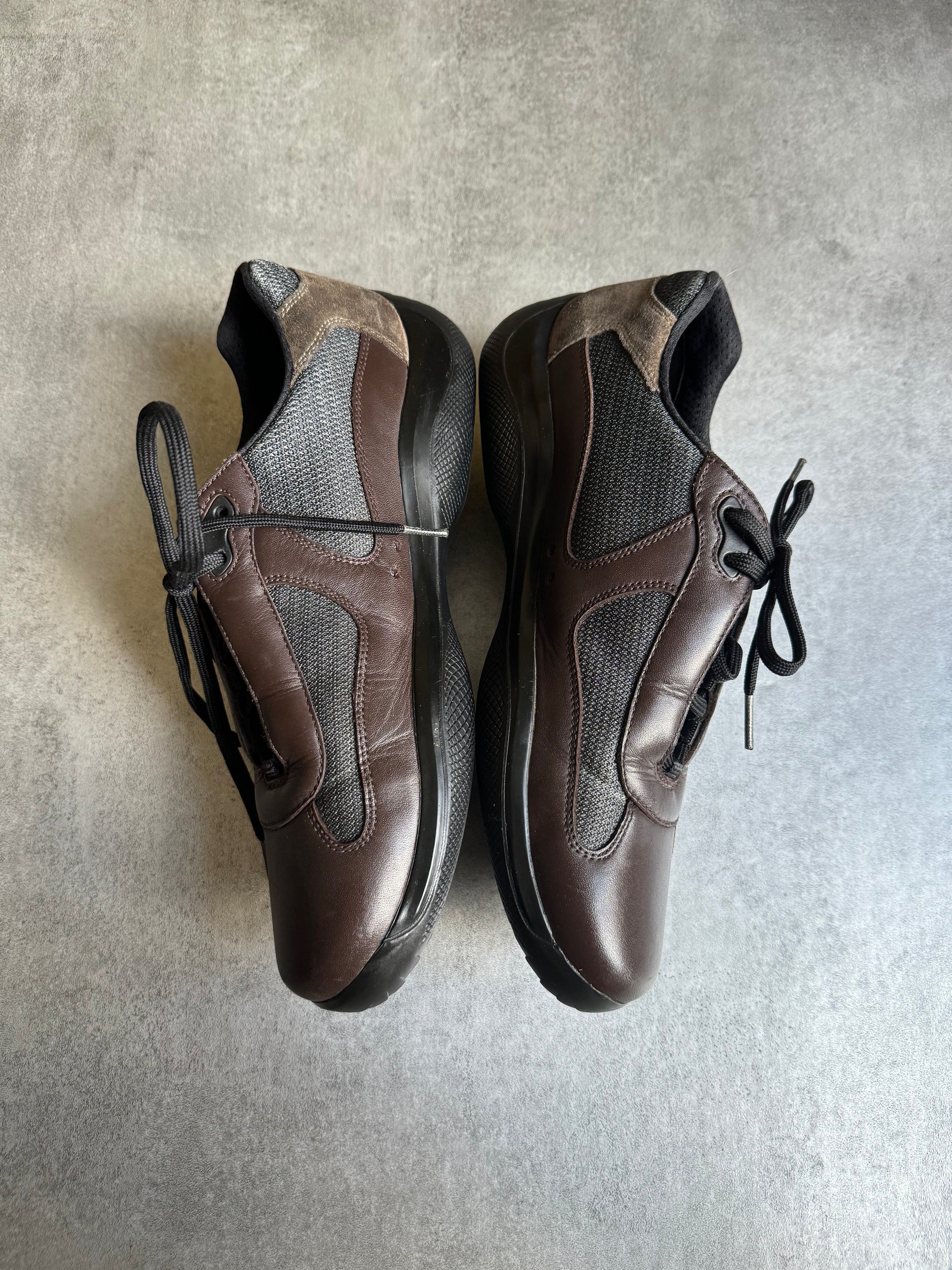 Prada America's Cup Brown Forest Leather  (44,5) - 8