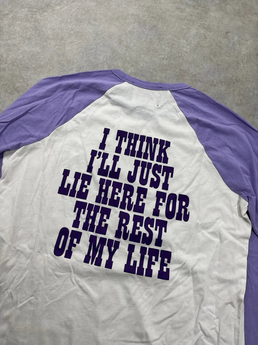 SS2021 Marc Jacobs X Peanuts White & Purple Snoopy Slogan Longsleeve oRdsYwmy 5