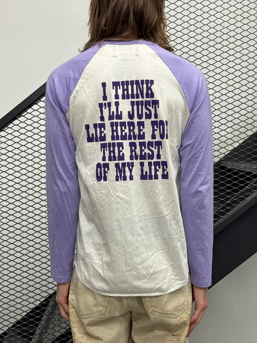 SS2021 Marc Jacobs X Peanuts White & Purple Snoopy Slogan Longsleeve oRdsYwmy 3