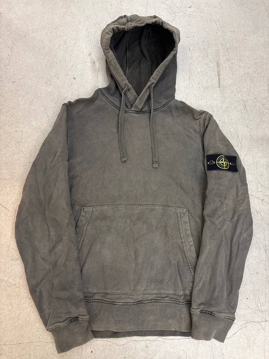 Stone Island Grey Faded Patch Hoodie oRzvettA 0