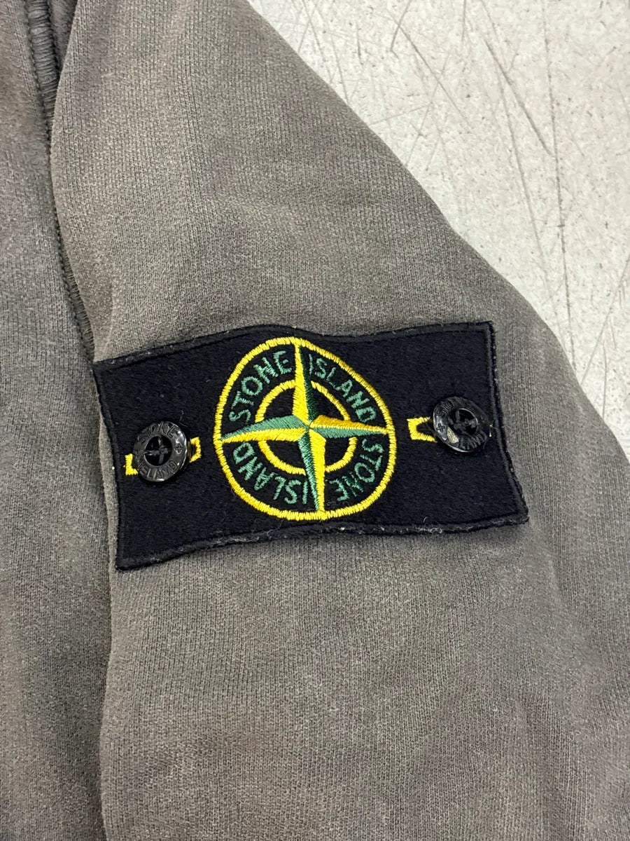 Stone Island Grey Faded Patch Hoodie oRzvettA 8