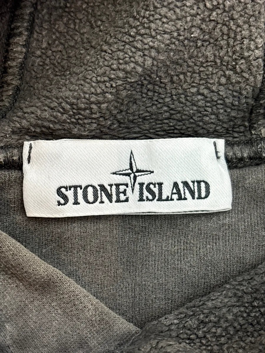 Stone Island Grey Faded Patch Hoodie oRzvettA 9