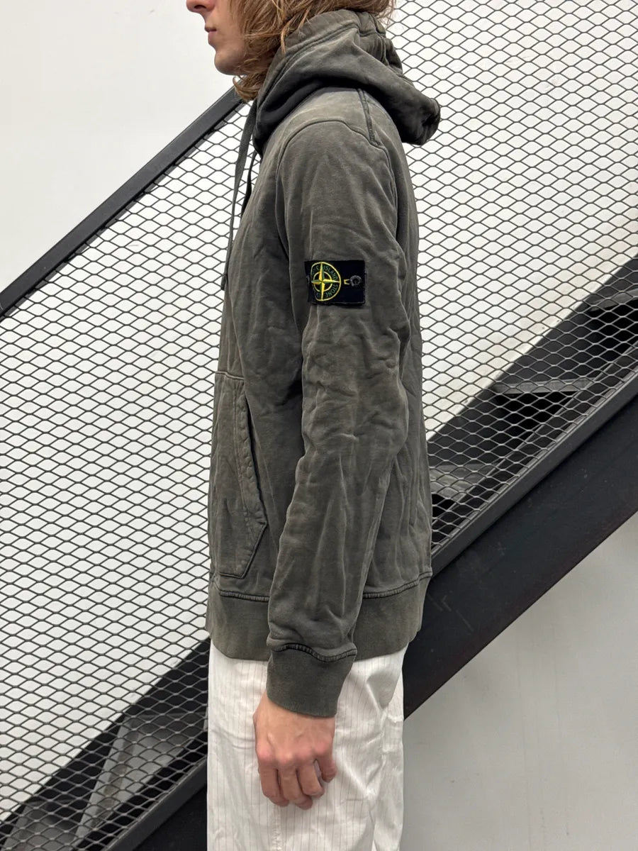 Stone Island Grey Faded Patch Hoodie oRzvettA 2