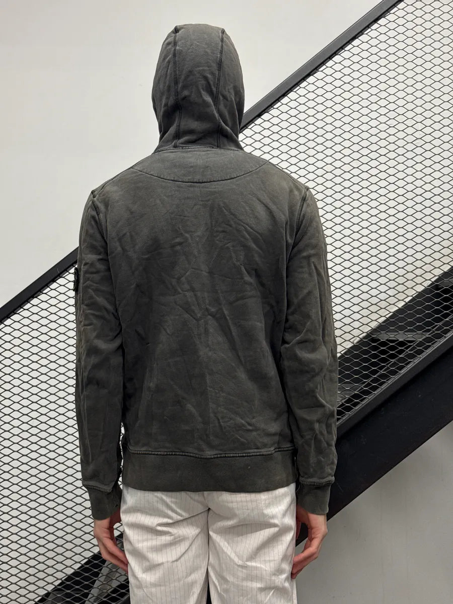 Stone Island Grey Faded Patch Hoodie oRzvettA 3
