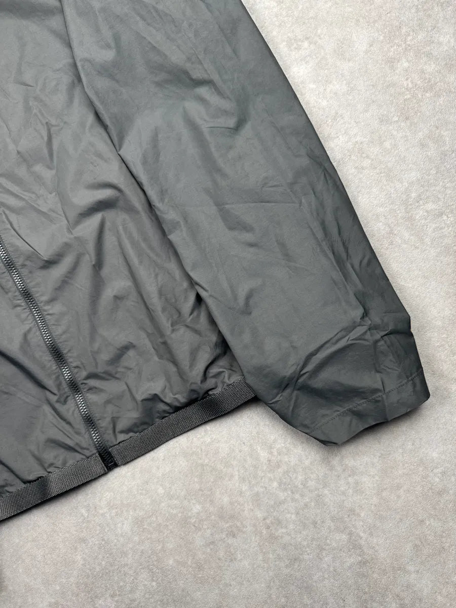 SS2000 Prada Dark Grey Zip-Up Mesh Lined Light Jacket oXPTAiYK 6