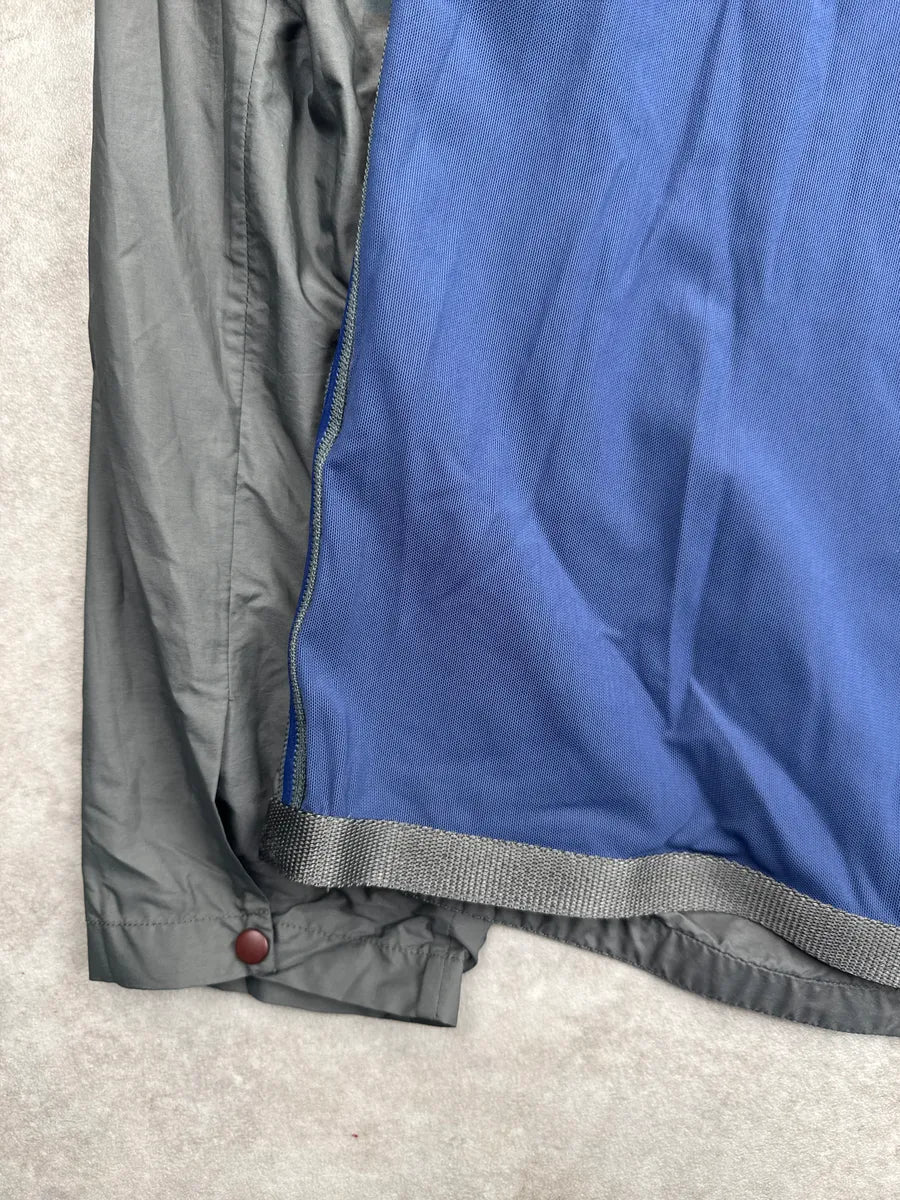 SS2000 Prada Dark Grey Zip-Up Mesh Lined Light Jacket oXPTAiYK 7