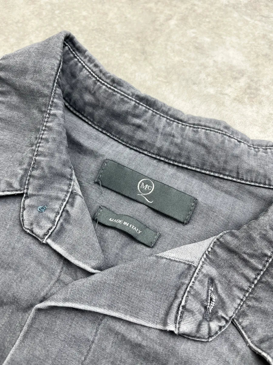 2000s Alexander McQueen Grey Utility Cargo Washed Shirt oXWhhYLX 9