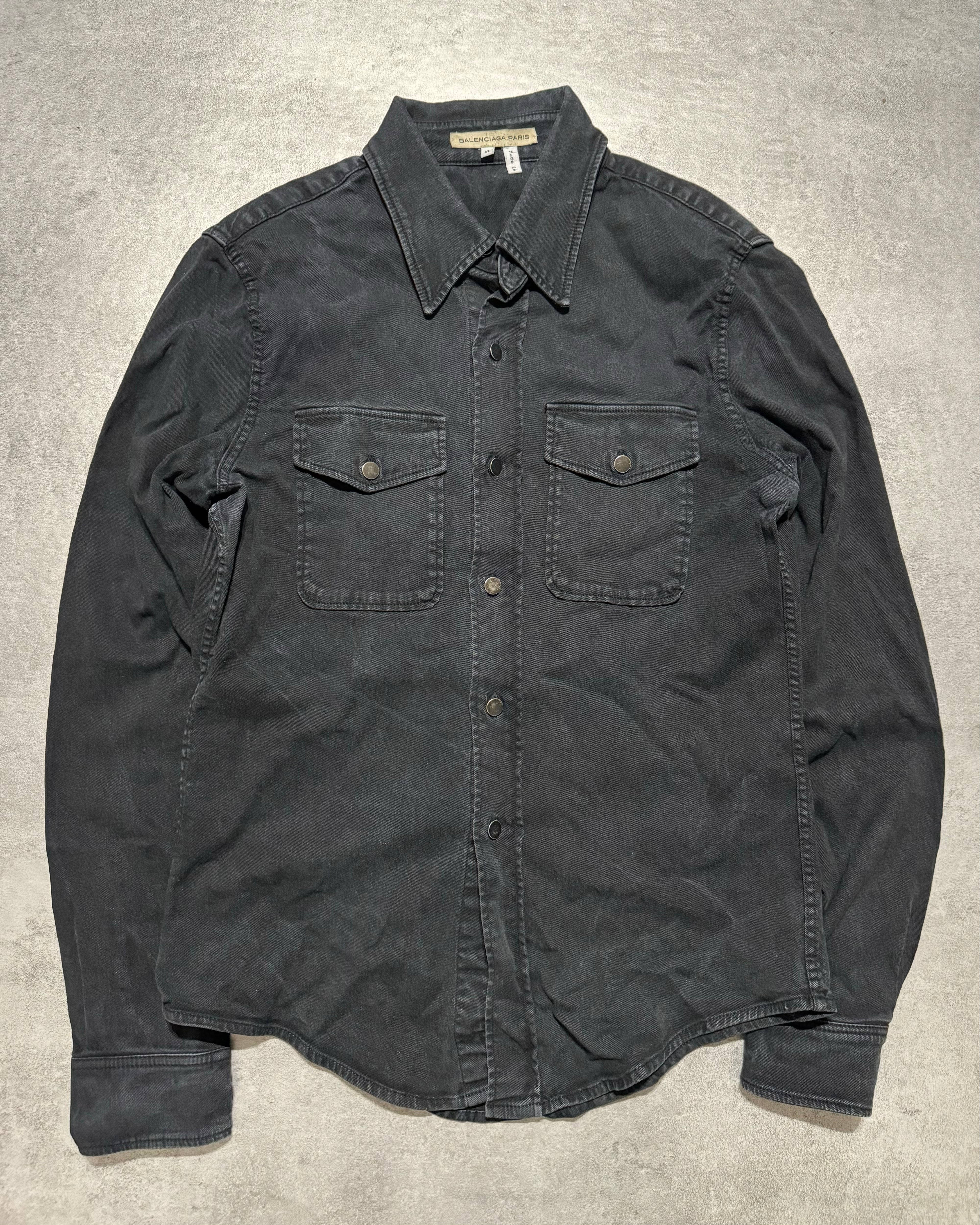 SS2003 Balenciaga Black Italian Shirt (XS/S) - 2