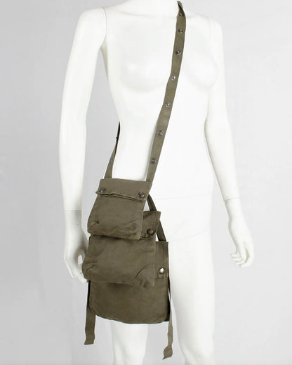 SS2006 Maison Margiela Olive Tactical Shoulder Bags (OS) - 2